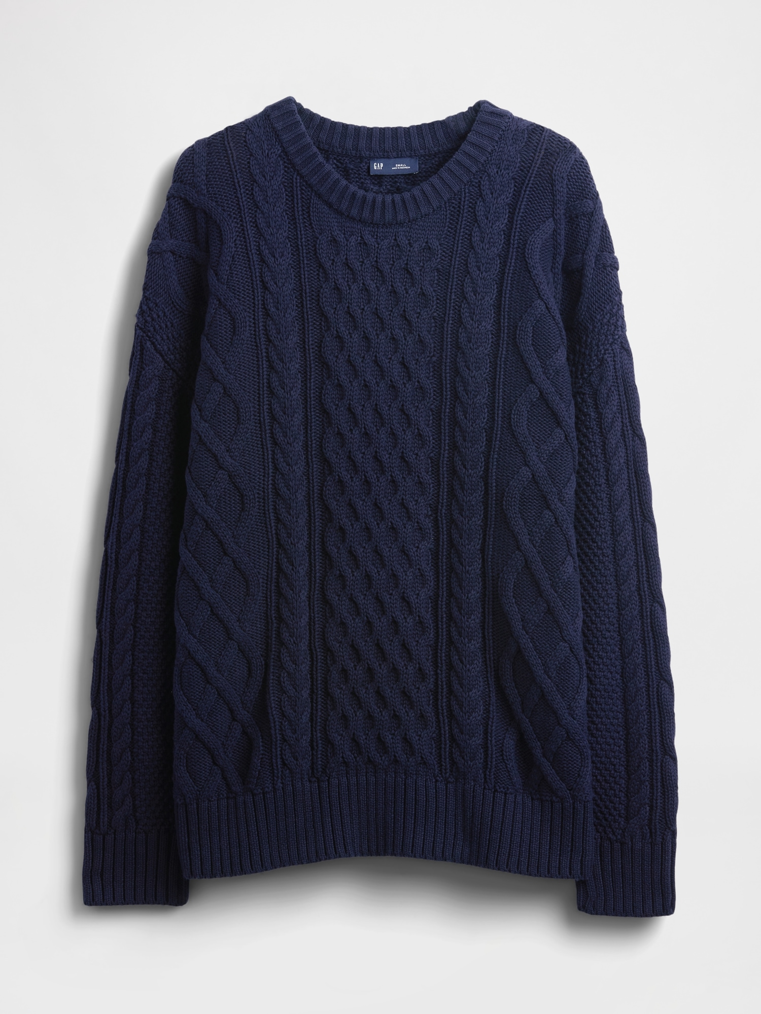 100% Cotton Oversized Cable-Knit Sweater | Gap