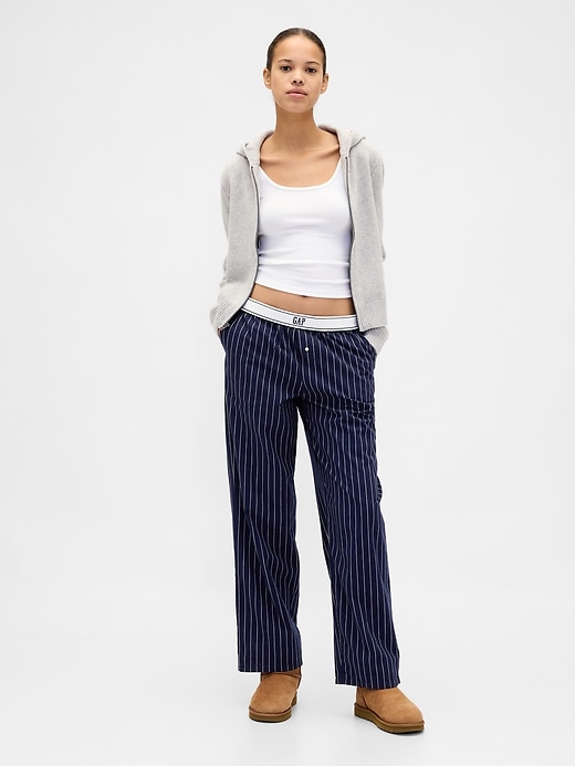 L'image numéro 5 présente Pantalon de pyjama en popeline