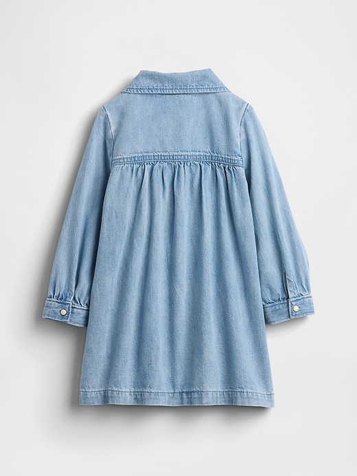 Image number 3 showing, Baby & Toddler Denim Heart Pocket Dress