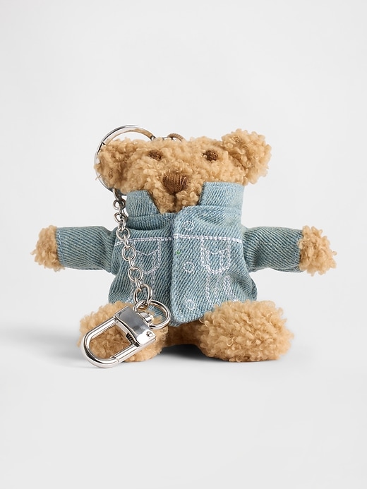 Image number 1 showing, Brannan Bear Denim Jacket Keychain Charm