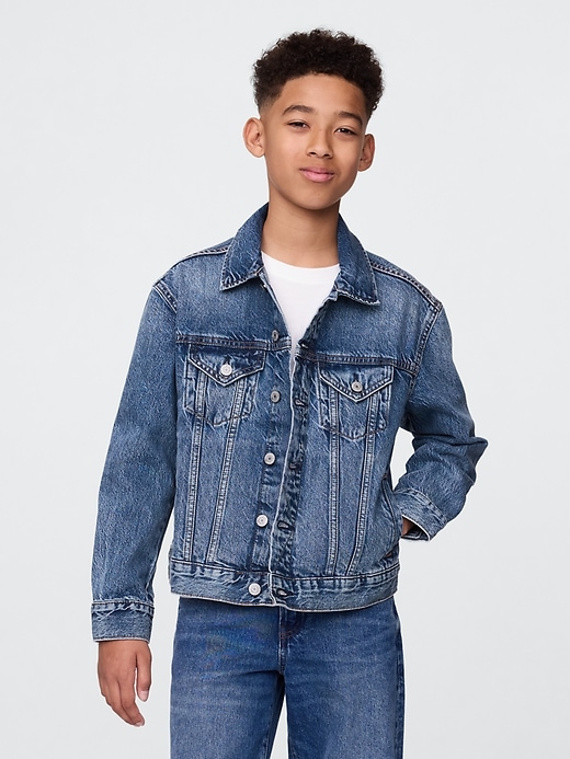 Image number 1 showing, Kids Organic Cotton Icon Denim Jacket