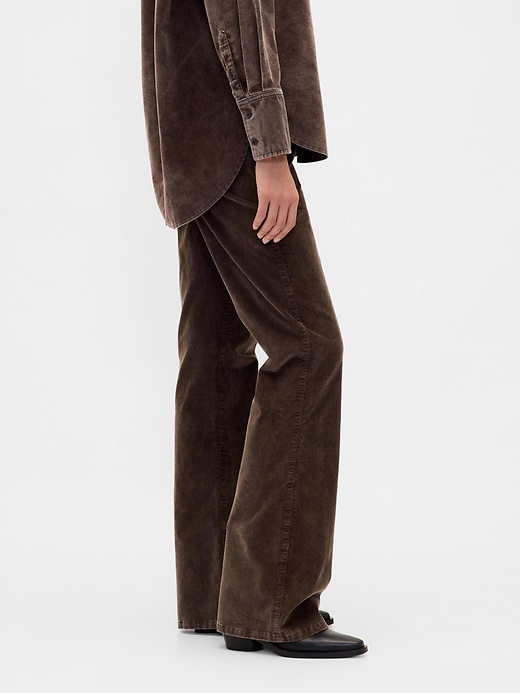 Image number 3 showing, Mid Rise Corduroy Flare Pants