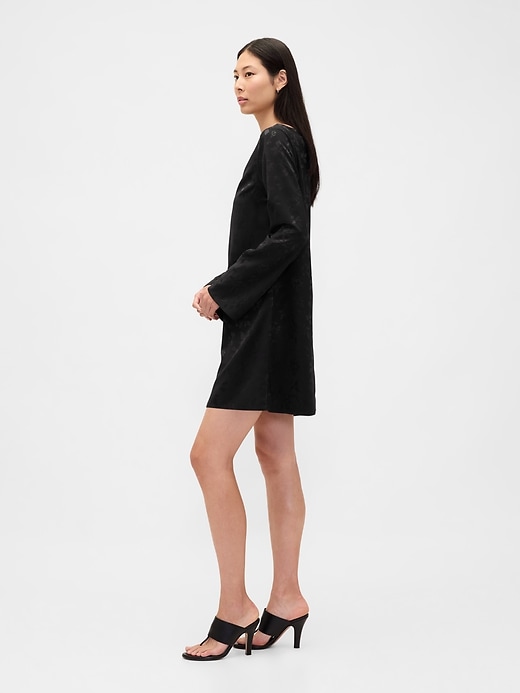 Image number 3 showing, Boatneck Mini Shift Dress