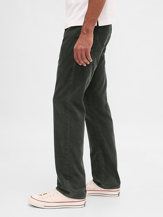 Image number 3 showing, Corduroy Relaxed Straight Pants