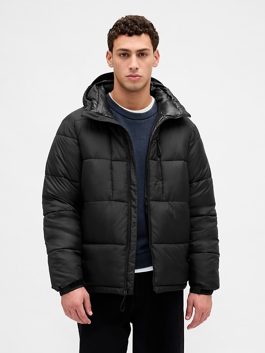 Image number 1 showing, Recycled Heavyweight Puffer Jacket