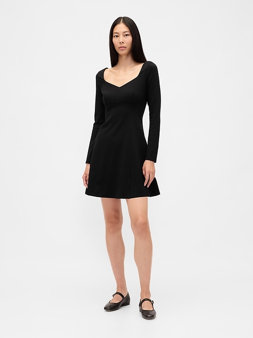 Image number 1 showing, Double Knit Sweetheart Corset Mini Dress