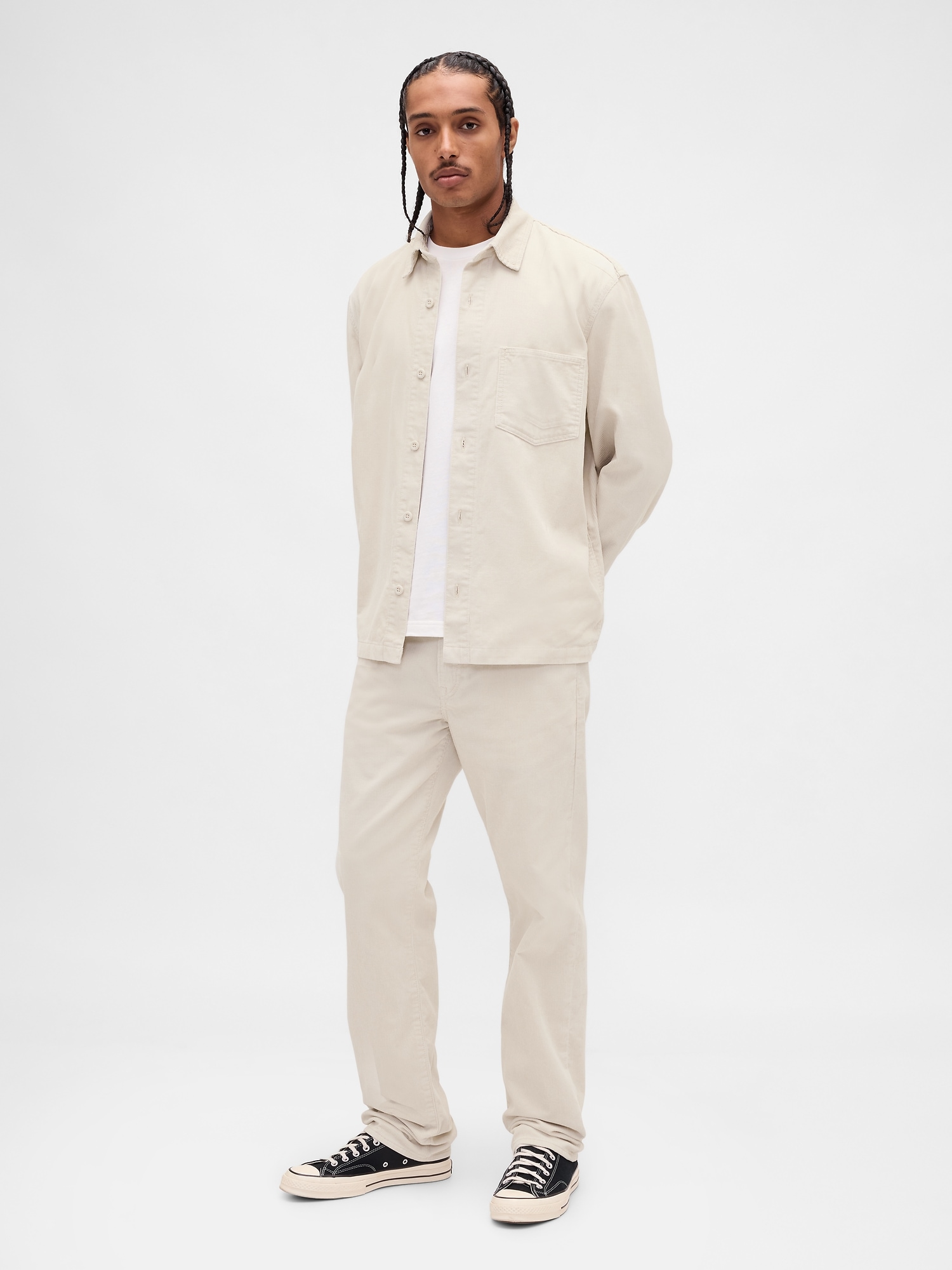 Corduroy Relaxed Straight Pants