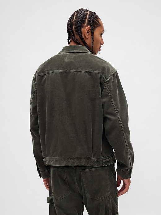 L'image numéro 3 présente Veste décontractée en velours côtelé