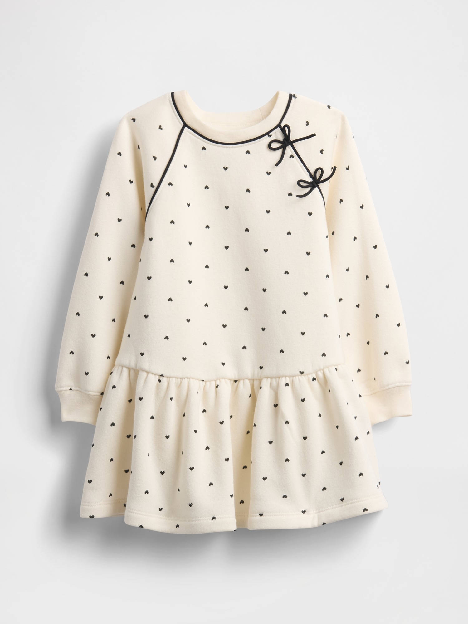 Baby & Toddler Bow Sweatshirt Dress