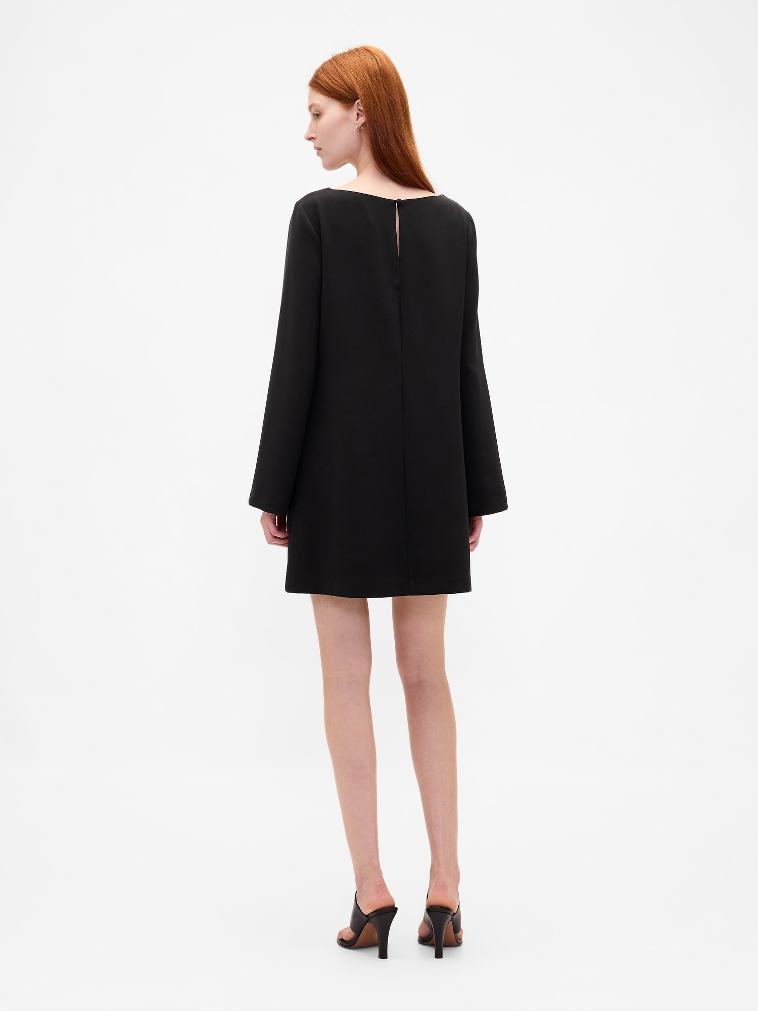Boatneck Mini Shift Dress