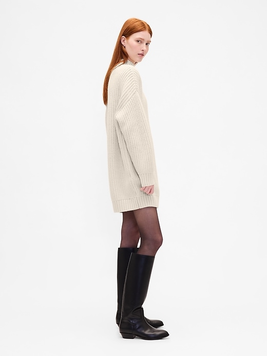 Image number 3 showing, Oversized Turtleneck Mini Sweater Dress