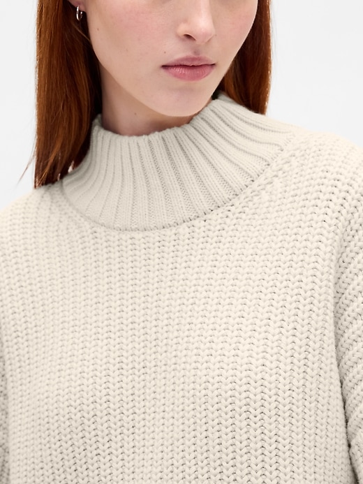 Image number 4 showing, Oversized Turtleneck Mini Sweater Dress