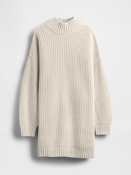 Image number 5 showing, Oversized Turtleneck Mini Sweater Dress