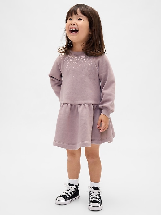 Image number 1 showing, Baby & Toddler Sweatshirt Dress