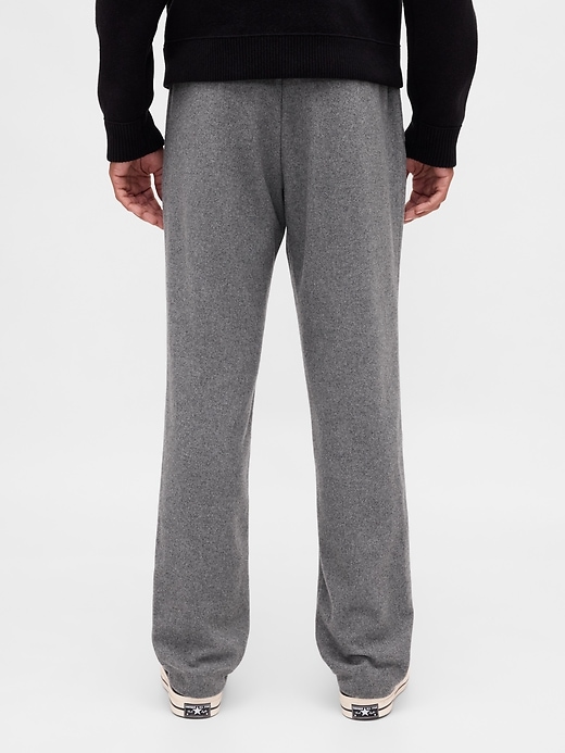 Image number 4 showing, Wool-Blend Relaxed Straight Trousers