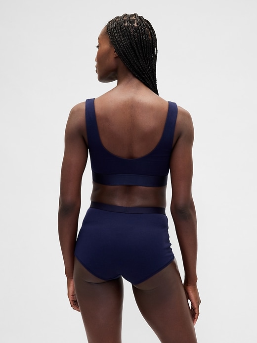 Image number 2 showing, Organic Stretch Cotton High Rise Shorty