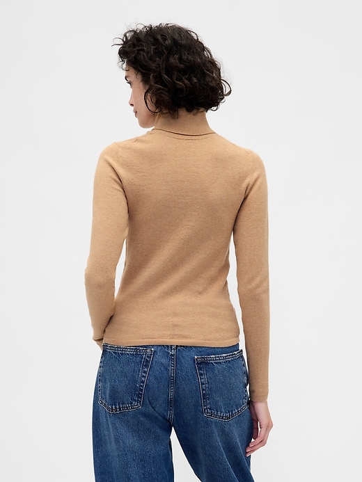 Image number 3 showing, CashSoft Stretch Turtleneck Sweater