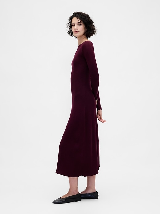 Image number 3 showing, Lightweight CashSoft Rib Maxi Sweater Dress