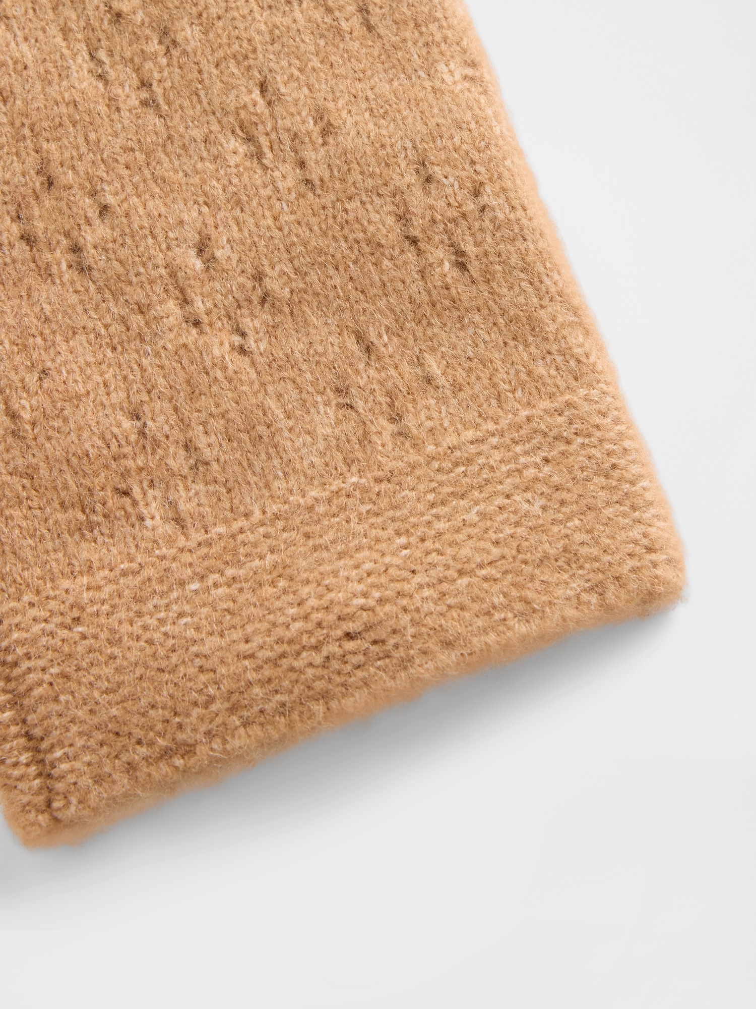 Pointelle Fingerless Mittens