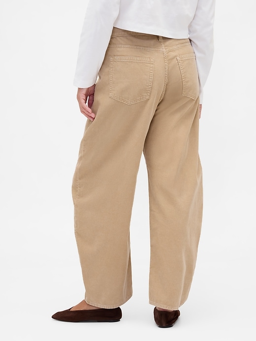 Image number 6 showing, High Rise Corduroy Barrel Pants