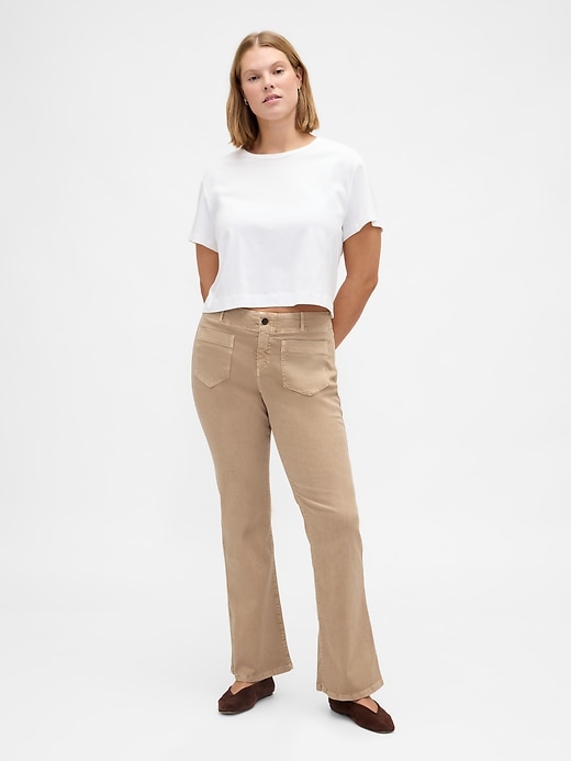 Image number 5 showing, Low Rise Twill Long & Lean Pants