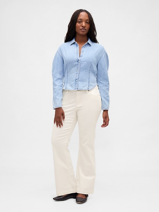 Image number 5 showing, Low Rise Corduroy Long & Lean Pants