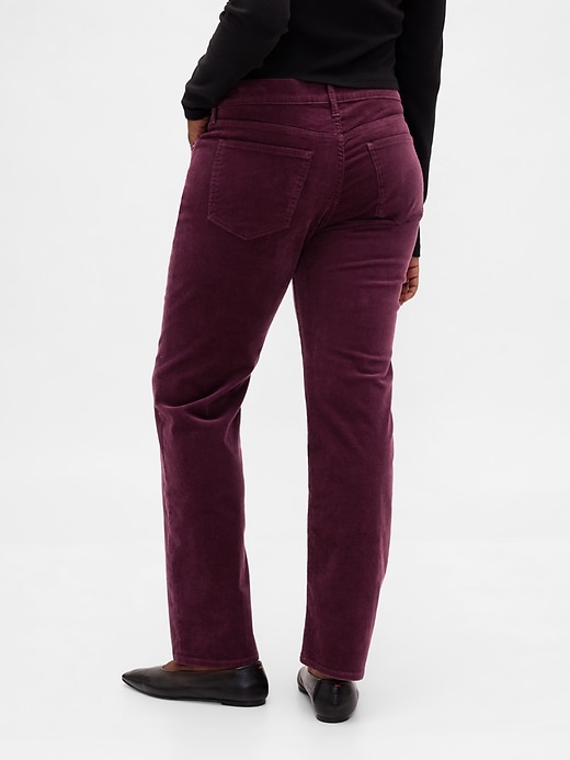 Image number 6 showing, Low Rise Corduroy '90s Slim Straight Pants