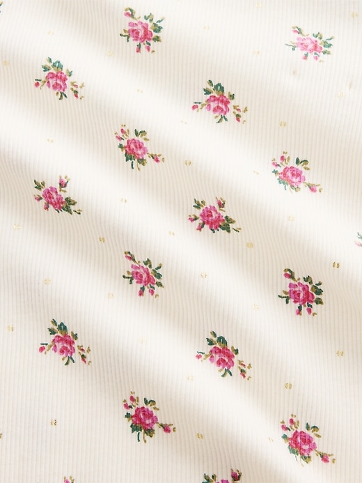 Image number 4 showing, Kids Rib Puff-Sleeve Top