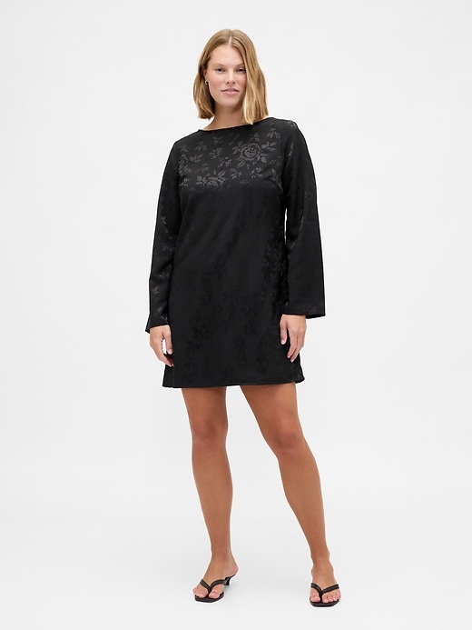 Image number 5 showing, Boatneck Mini Shift Dress