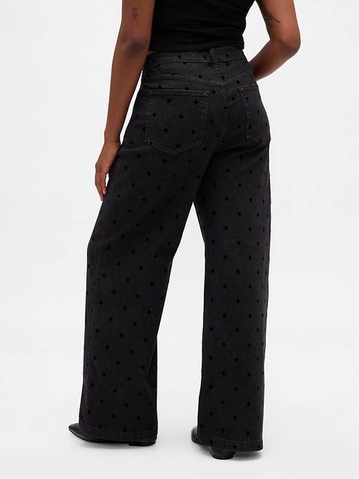 Image number 6 showing, High Rise Stride Wide-Leg Jeans