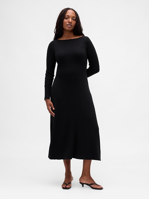 Image number 5 showing, Lightweight CashSoft Rib Maxi Sweater Dress