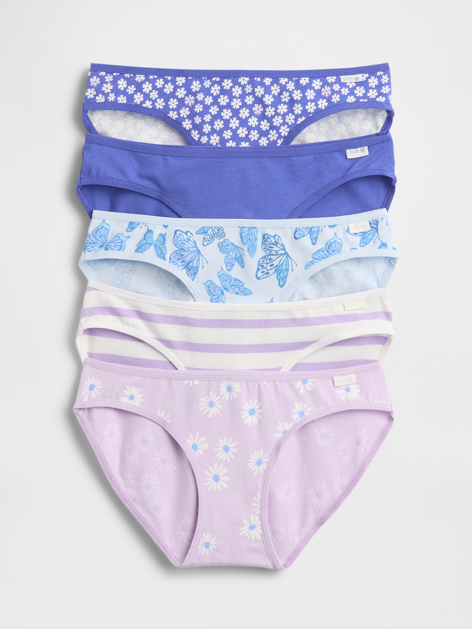 Kids Organic Stretch Cotton Bikini Briefs