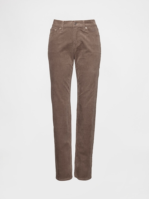 Image number 7 showing, Low Rise Corduroy '90s Slim Straight Pants