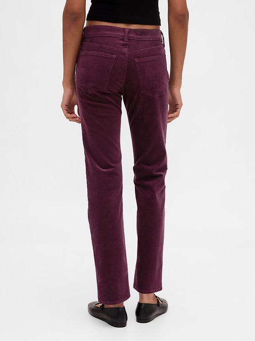 Image number 4 showing, Low Rise Corduroy '90s Slim Straight Pants