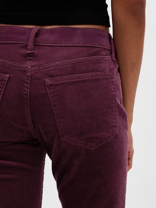 Image number 8 showing, Low Rise Corduroy '90s Slim Straight Pants