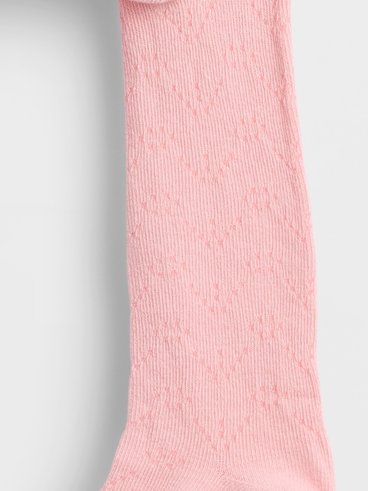 Image number 2 showing, Baby & Toddler Pointelle Bear Tights