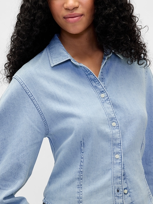 WIND AND SEA BALLOON DENIM SHIRT Mサイズ Denim Balloon-Sleeve Shirt | Gap