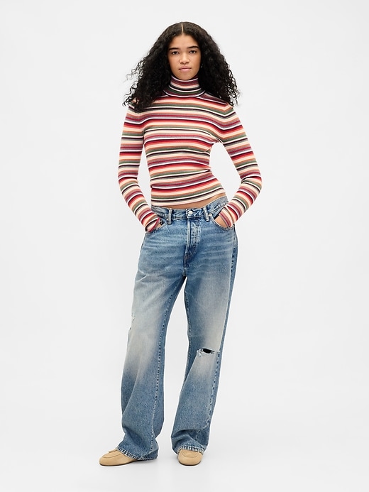 Image number 2 showing, CashSoft Stretch Turtleneck Sweater