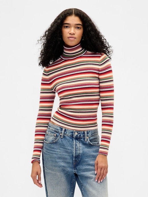 Image number 1 showing, CashSoft Stretch Turtleneck Sweater