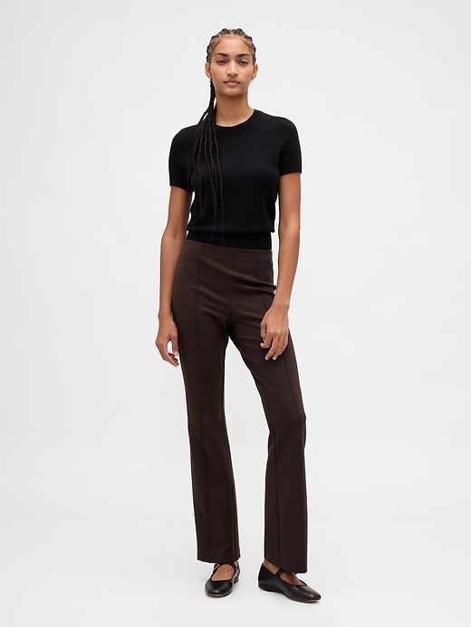 Image number 1 showing, High Rise Double Knit Boot Pants