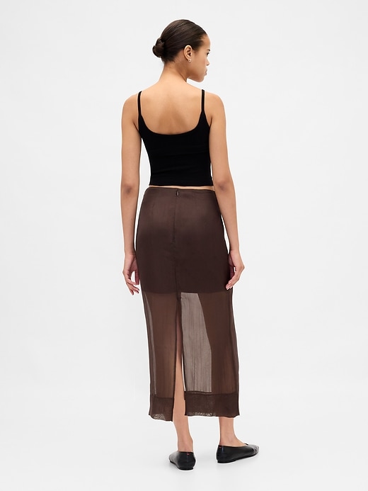 Image number 2 showing, Sheer Organza Maxi Skirt