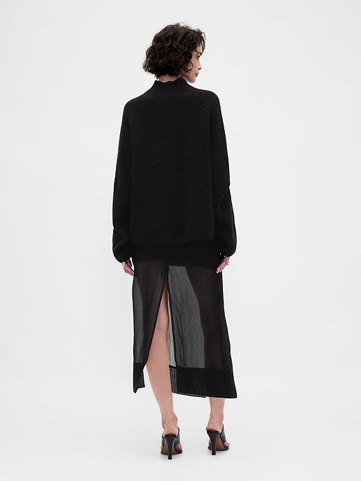 Sheer Organza Maxi Skirt