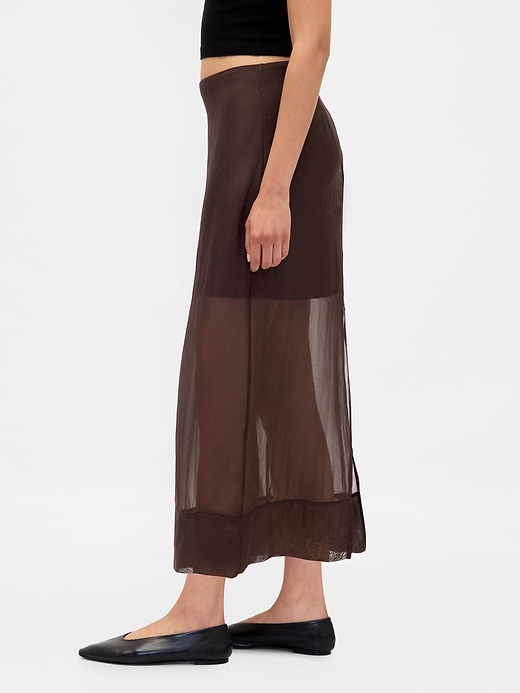Image number 3 showing, Sheer Organza Maxi Skirt