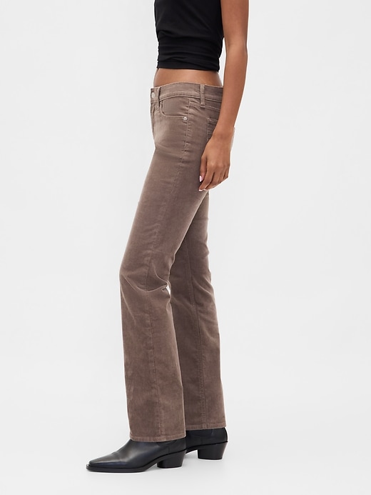 Image number 3 showing, Low Rise Corduroy '90s Slim Straight Pants