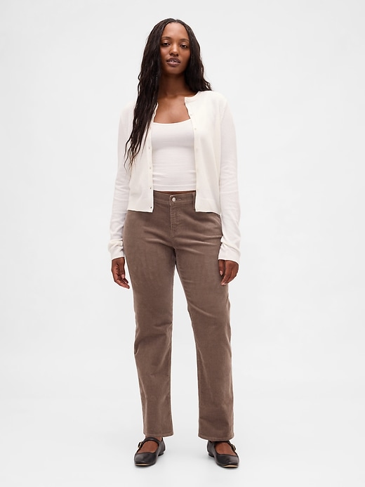 Image number 5 showing, Low Rise Corduroy '90s Slim Straight Pants