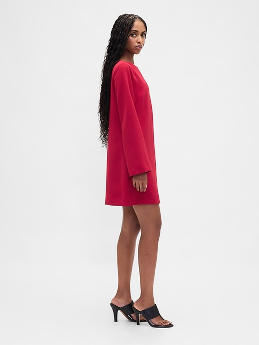 Image number 3 showing, Boatneck Mini Shift Dress