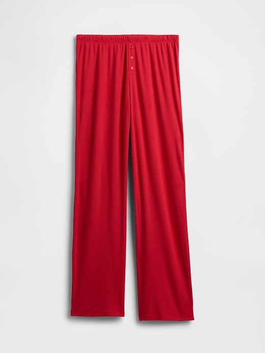 Image number 6 showing, Mini Rib Wide-Leg PJ Pants