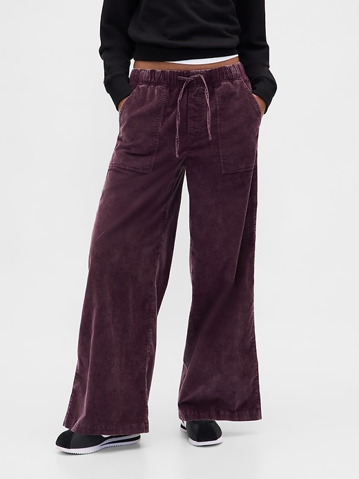 Image number 2 showing, Mid Rise Corduroy Baggy Pants
