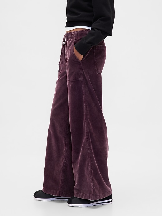 Image number 3 showing, Mid Rise Corduroy Baggy Pants