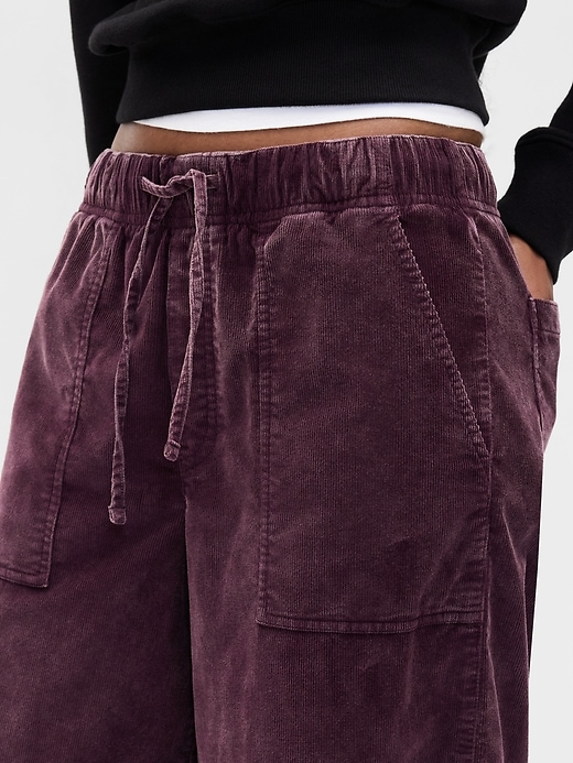 Image number 7 showing, Mid Rise Corduroy Baggy Pants